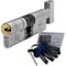 Federal 3 Star Euro Cylinder Thumb Turn Door Lock TS007 Diamond Secure Anti-Snap Dual Finish 5 Keys 50/50