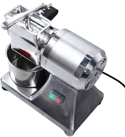 Grattugia Elettrica per Formaggio Alimentare, Grattugia Elettrica Commerciale Antiscivolo in Acciaio Inossidabile Facile da Usare per Bar (Spina europea 220 V)