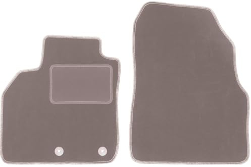 Wielganizator Automatte – Passend für Renault Grand Scenic III 7 Personen 2009-2015 – Velours – Autozubehör - Praktische Fußmatte Auto – 2-teilig - beige