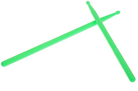 Paar 5A Drumsticks Nylon Stick für Schlagzeug Set Professional Grün