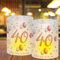 Bolosa 12 Windlicht Tischdeko 40 Geburtstag Deko, 40 Geburtstag Tischdeko, Deko 40. Geburtstag Frauen, 40 Geburtstag Frauen Deko, Happy Birthday Tischdeko, Für Teelichter oder Kerzen(Goldrosa 40)