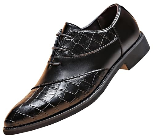 LOIJMK Chelsea Boots - Scarpe da uomo in pelle di serpente, stile Oxford, comode da indossare per uomini, per il tempo libero, per l'estate