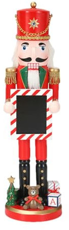 Decorazioni natalizie Schiaccianoci, bambola schiaccianoci | Tradizionale schiaccianoci in legno, soldato schiaccianoci in legno, bambola tradizionale festiva per scrivania e scaffali di casa