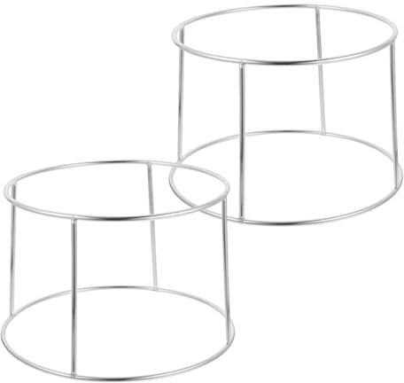Kichvoe De Fruits De Mer À 2 Niveaux Support En Acier Inoxydable 2 Pièces Plateaux De Service De Fruits De Mer Support De Plateau D'huîtres Pour Buffet 21-23Cm