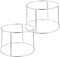 Kichvoe De Fruits De Mer À 2 Niveaux Support En Acier Inoxydable 2 Pièces Plateaux De Service De Fruits De Mer Support De Plateau D'huîtres Pour Buffet 21-23Cm