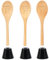 PandaHug 3 Pcs Wood Spoon Award Trophies Set with Base 1st 2nd 3rd Place Spoon Award Detachable Spoon Prize Funny Chili Cook Off Prizes Personalized Cooking Trophy