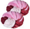 bechoanigel 2 Stück Dicke Wolle Garn 500g, Armstricken Wolle Dickes Garn, XXL Weiches Chunky Wolle, Super Weich Chenille Wolle zum Häkeln für Decken, Schals, Mützen, Haustier Nest (Neon)