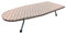 AC - Tabla de Planchar Pequeña - Fabricada en Madera - Soporte para Plancha y Patas metálicas Antideslizantes - 30 x 75 cm - Color Aleatorio