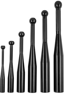 Phoenix Fitness Indian Club - Cast Iron Clubbell Mace Macebell Kettlebell Weight for Men & Women Strength Training, Shoulder, Grip and Forearm Workout at Home & Gym - Black, 8kg