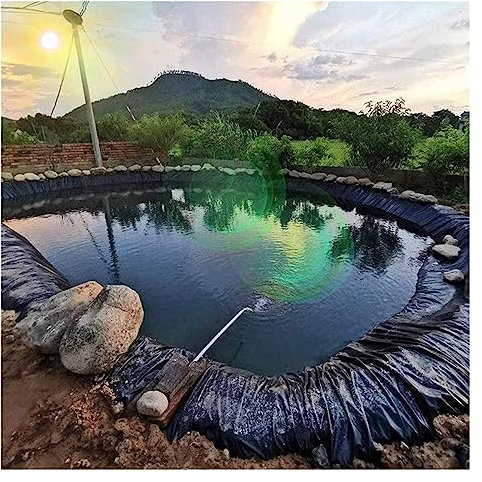 Fodera per laghetto flessibile e impermeabile, membrana resistente per cascata, giardino, piscina, anti-erbacce, anti strappo, dimensioni 14 x 15 m
