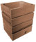 Lermowood Holzkisten Reg 25 x 20 x 30cm Eiche | Dekokisten aus Holz Massive Holzkiste Regalkiste Weinkiste
