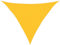 vidaXL Voile d'ombrage 160 g/m² Triangulaire Jaune 2,5x2,5x3,5 m PEHD, Voile de Soleil, Voile d’ombrage, Store de Patio, Voile de Pare-Soleil