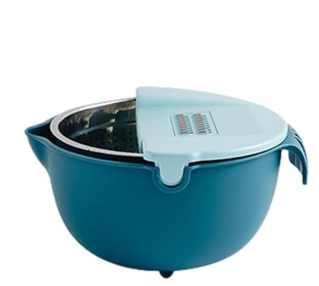 Setaccio da cucina, filtro a strappo a 360 gradi, set a maglia fine, cesto per la frutta in acciaio inox con grattugia e per cereali