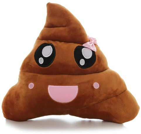 Yimuzche Kissen Caca, niedlich, Puppe, Emotion, kreatives Spielzeug, dekorativ, aus Plüsch, Kissen, Haus, Dekoration, 32 cm