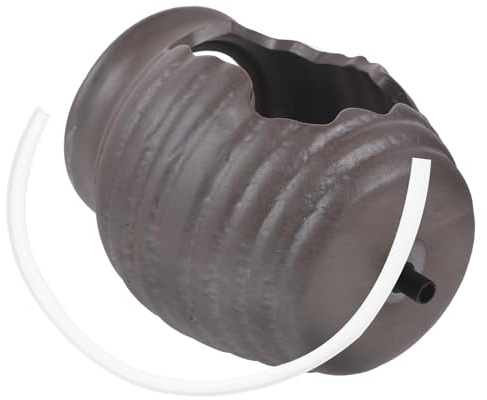 Fontaine Décorative Intérieure Bocal Cascade Circulation Eau Céramique | Pot Céramique Créatif, Flux Relaxant Continu, pour Plantes et Aquarium, Usage Jardin ou Extérieur