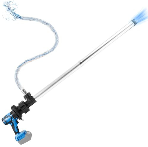 Catolsss Bürstenlon Pompe de récupérateur d'eau de pluie pour Makita 18 V, compacte 10 000 tr/min, 2 vitesses, pompe à pompe portable avec sortie 3/4 791 GPH, pour piscine/jardin/étang, camping-car