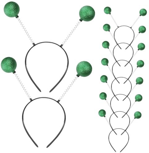 HEALSOPTHY 9pièces Serre-tête Boule Mousse Lot de Accessoires De Déguisement Coiffure avec Boule Mousse pour Fête Carnaval Accessoire Cheveux