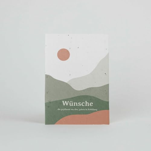 Resetea - Pflanzbare Postkarte Deine Wünsche, die du pflanzt, werden wahr