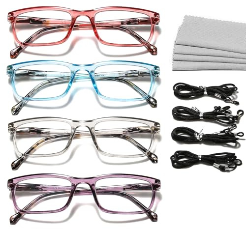 Suertree Blaulichtfilter Lesebrille Damen Feder Scharnier Anti Blaue Reading Glasses Lesehilfe Augenoptik Sehhilfe Computerbrille 2.0X