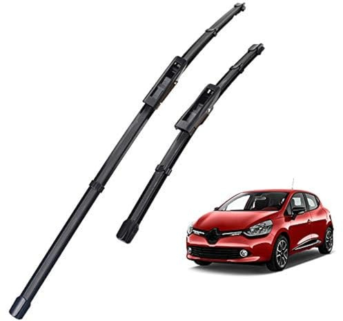 Essuie-glaces avant Clio 4 (2012-2020) de qualité supérieure – Kit 26+14 – caoutchouc silencieux, facile à installer