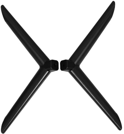 Uonlytech Pied TV Universel De Remplacement Pieds De Télévision Stand De Support Télévisé Base Stable pour Salon Bureau Et Salle De Conférence Installation Facile