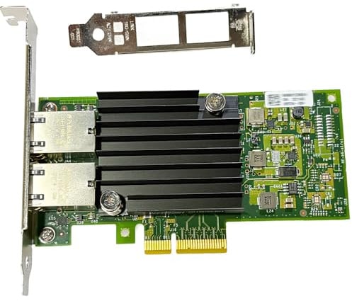 Scheda di rete Ethernet 10 GbE compatibile X550, doppia porta RJ45, PCIe 3.0 x4 | Doppia porta RJ45 con velocità 10/5/2,5/1 GbE, interfaccia PCIe 3.0 x4 per server, NAS, workstation e virtualizzazione.