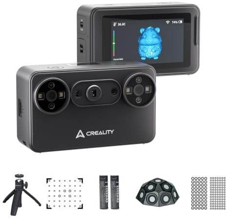Creality 3mm 3D-Scanmarker für 3D-Scanner, 3D-Tracking-Punkt-Referenzpunktmarker für 3D-Scans, diffuse Reflexionsmarker für 3D-Scanner, 5 Blatt/84 Punkte pro Blatt/420 Punkt