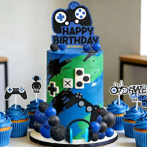 décoration de jeu vidéo gaufrette papier de jeu déco gâteau anniversaire | décoration de jeu vidéo gaufrette papier de jeu déco gâteau anniversaire pour linaison bébé fête garçon