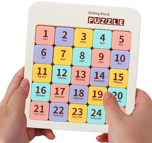 Slide Number Puzzle,6x6 Brain Teaser Puzzles | Educational Learning Games,for Boys Girls Kids Home Travel Camping School Birthday Festival