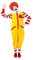 Deguisement Ronald le clown rouge et jaune sans chaussures [S/M] - The Dragons Den Fancy Dress - Adultes - Unisexe - Costume - Clown