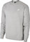 Nike Mens' Nike Sportswear Club Crew Long Sleeved T-Shirt, Dk Grey Heather/(White),XX-Large