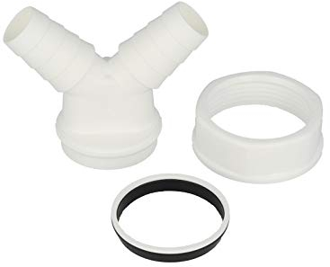 tecuro Y-Doppel-Gerätetülle mit 1 1/2 Zoll Überwurfmutter (IG)