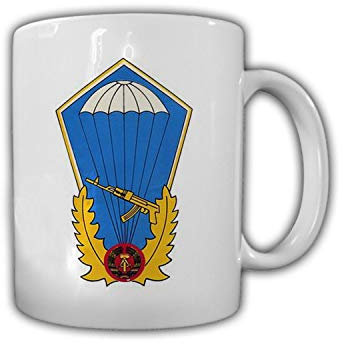 Tasse Fallschirmsprungabzeichen NVA Fallschirmjäger DDR Orden Luftsturm #30450