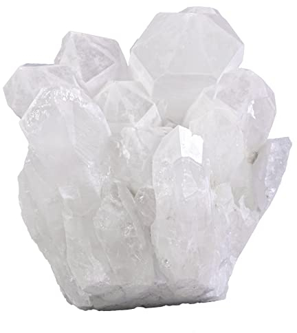 Nupuyai Natürliche Bergkristall Druse Rohstein Unregelmäßig Kristall Cluster Drusenstück Reiki Heilstein Dekoration