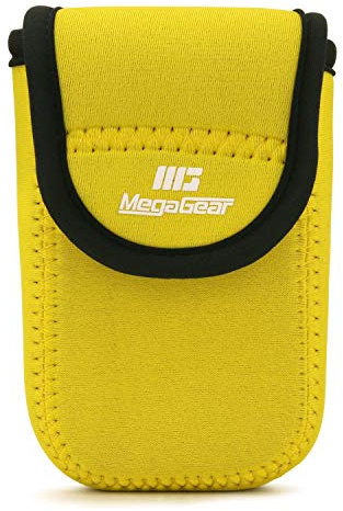 MegaGear MG1854 Ultra Light Neoprene Camera Case compatible with Panasonic Lumix DC-TZ95, DC-TZ90, DMC-TZ80 - Yellow