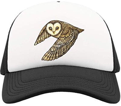 Iprints Psychedelic Owl Trance Graphic Trucker Baseball Cap One Size
