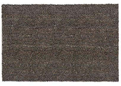 Carpido rutschfeste Kokosmatte - 65 x 100 cm Grau - Nachhaltige Naturfaser für den überdachten Außenbereich - 100% Kokos Fußmatte - Türmatte Eingang