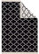 Fashion4Home Teppich Läufer - Tepiche für Wohnzimmer, Schlafzimmer, Küche, Kinderzimmer, Badezimmer - Boho Kelim - Läufer Flur, Schwarz-Creme, Größe: 80x150 cm