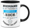 Tassenbrennerei Tasse mit Spruch Niemand ist perfekt aber als Koch ist man verdammt nah dran! - Kaffeetasse Berufe lustig Geschenk (Schwarz, Koch)