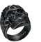 PROSTEEL Herren personalisiert Flamme Totenkopf Statement Ring Schwarz Größe 62 Gotik Punk Stil Finger Ring in Totenschädel Form Biker Motorradfahrer Modeschmuck Accessoire
