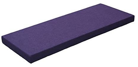 Ginsimar Bankauflage Stuhlkissen mit abnehmbarem Bezug Bankkissen Bankpolster Polsterauflage Auflage für Gartenbank (Lila, Personalisierung)