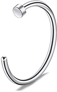 19 pièces/Ensemble Faux Septum Piercing Nez Anneau Cerceau Nez Faux Piercing Anneaux Bijoux de Corps Non percé lèvres Anneau Oreille Clip Combinaison