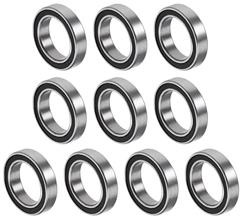 QUARKZMAN 6701-2RS 12x18x4mm Kugellager 10Stk Chromstahl | Chromstahl für Maschinen Werkzeuge DIY-Projekte Doppelt Versiegelt
