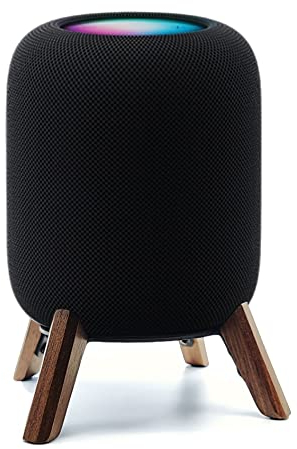 Real Wood Stand for Homepod 2nd gen 2023, Tripod Accessories Protect Speaker Sound Better, Secure Stable Wooden Mount Holder for Home pod 2nd gen (Walnut)