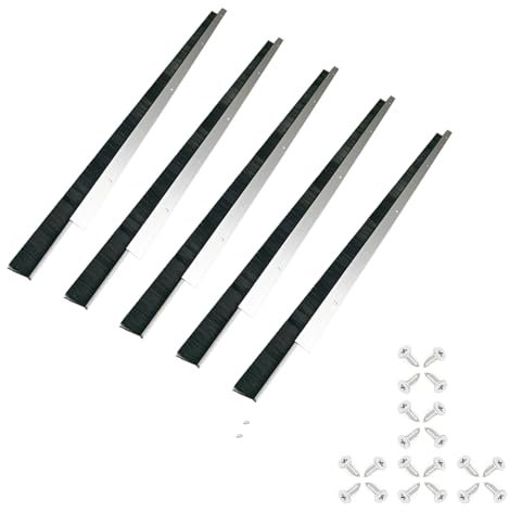 Retsun 5 set di spazzole per guarnizioni per porte di garage, arrotolabili, 3,8 x 100 cm (3,8 cm, 5)