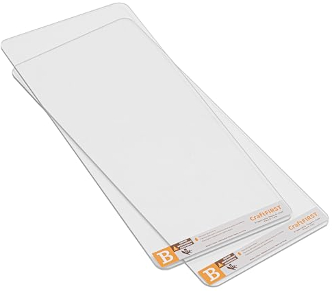CraftFIRST Extended B Cutting Plates for Cuttlebug Die Cutting Machine 5.87 x 13 Pack of 2