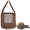 Pilze Sammeln Tasche, Bushcraft Tasche mit Verstellbarem Schultergurt, Pilzkorb Rucksack Atmungsaktive Pilz Erntetasche Jagdtasche, Pilztasche Faltbar Pilzfutterbeutel für Camping Wandern, 43x40cm