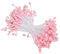 PATIKIL 3mm Doppelte Blütenköpfe Staubgefäße 150Stk Kunstblume Staubgefäß Stempel Matt Perle Blumenstempel für Heimwerker Weihnachtskarte Hochzeit Dekoration Hell Rosa