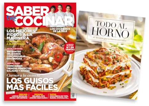 Pack Revista Saber Cocinar #119 | Revista: Los guisos más fáciles + Libro: Todo al horno.