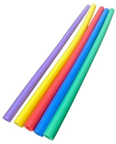 QEOTOH Schwimmnudeln aus Schaumstoff, 152,4 cm, hohler Schaumstoff, Schwimmnudel, heller Schaumstoff, Poo Stick, Schwimmbad, bunt